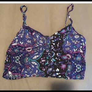 Kendall & Kylie Floral Print Crop